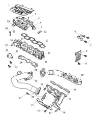Прокладка коллектора CHRYSLER 4663852