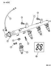 Топливная форсунка CHRYSLER 4669011