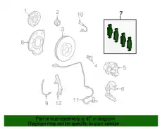 Тормозные колодки дисковые MB 004 420 44 20 67