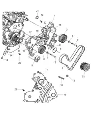 РЕМЕНЬ ГРМ 3.2/3.5L 98-Г. 04792353 CHRYSLER