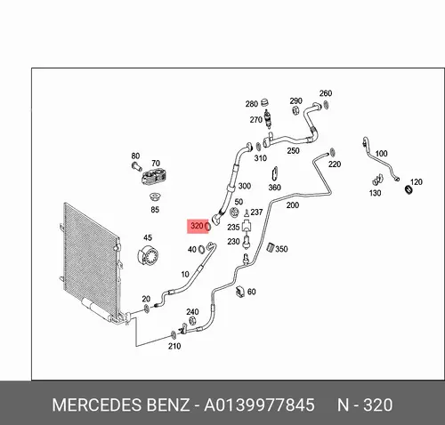 Кольцо уплотнительное автомобильное MB 013 997 78 45