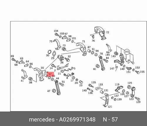 Кольцо уплотнительное автомобильное MB 026 997 13 48