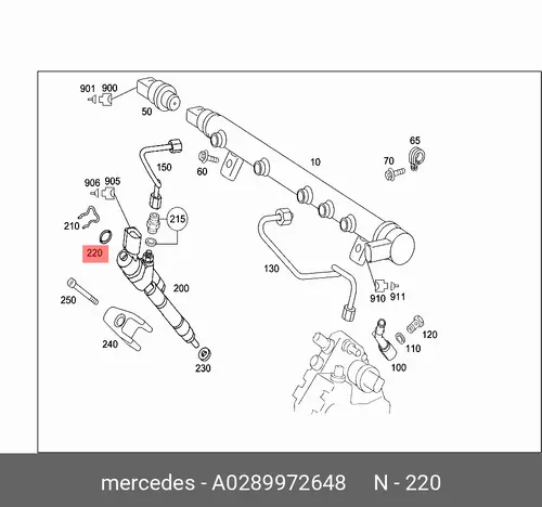 Кольцо уплотнительное автомобильное MB 028 997 26 48