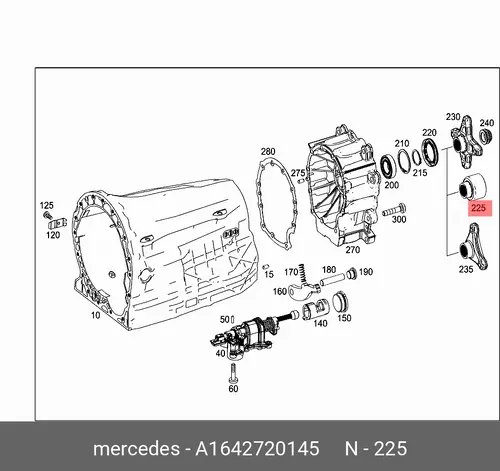  Mercedes-Benz,Фланец АКПП A 164 272 01 45 MB