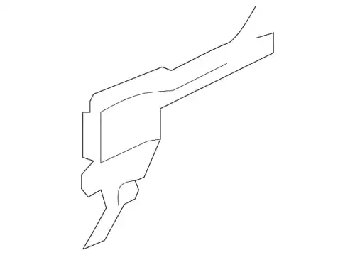  КРОНШТЕЙН РАДИАТОРА ЛЕВ./LUFTLEITBLECH,M 1645001516 MB