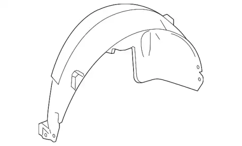 Подкрылок MB 166 884 14 22