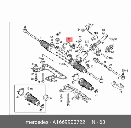  A1669900722 MERCEDES-BENZ MB