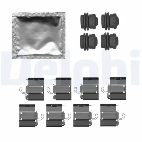Комплектующие, колодки дискового тормоза LX0787 DELPHI