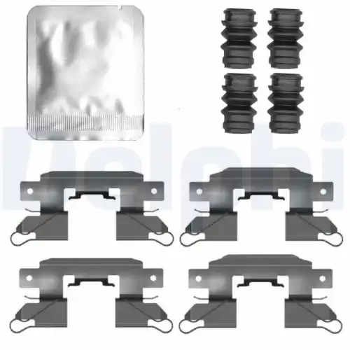 Комплектующие, колодки дискового тормоза LX0802 DELPHI
