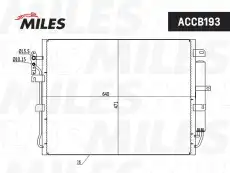 Радиатор кондиционера (конденсатор) MILES ACCB193