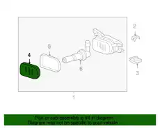 Стекло фары MB 2038260290