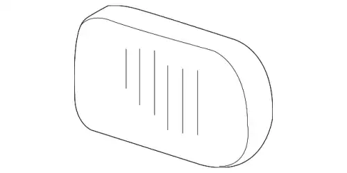 Стекло фары MB 2038260290