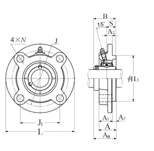 Подшипниковый узел UCFC218D1 NTN