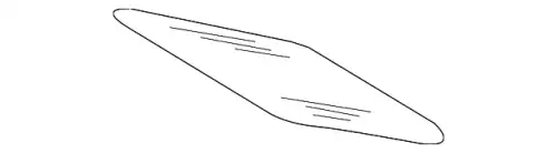 Стекло люка MB 2097700173