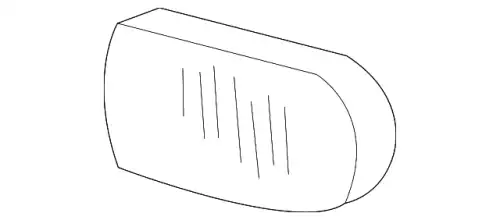 Стекло фары MB 215 826 01 90