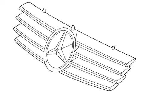 Решетка радиатора MB 215 880 01 83