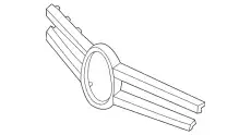 Решетка радиатора MB 218 885 00 23