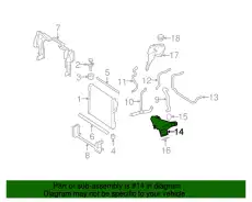 ПАТРУБОК РАДИАТОРА 273 200 07 18 MB