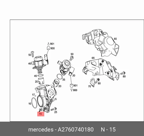 прокладка крышки ТНВД!\ MB 276 074 01 80