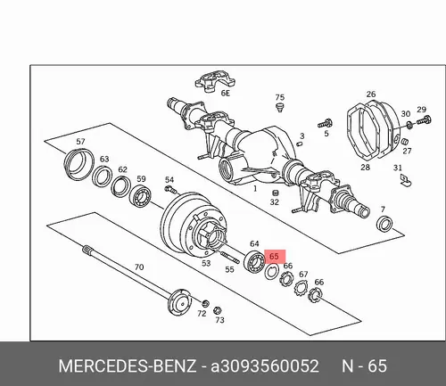 шайба упорная!\ MB Sprinter 412 309 356 00 52