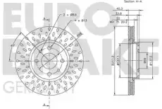 Тормозной диск EUROBRAKE 5815202336
