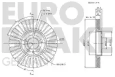Тормозной диск EUROBRAKE 5815204760