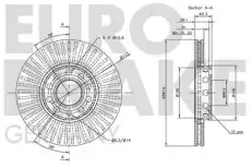 Тормозной диск EUROBRAKE 5815204743