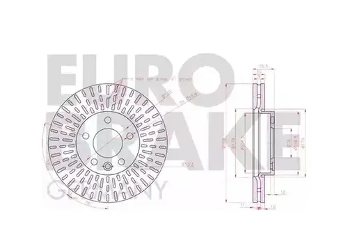Тормозной диск EUROBRAKE 58152047171