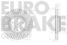 Тормозной диск 5815202599 EUROBRAKE
