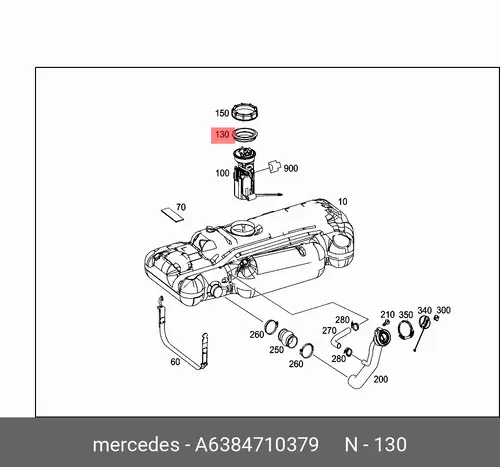 Кольцо уплотнительное автомобильное MB 638 471 03 79