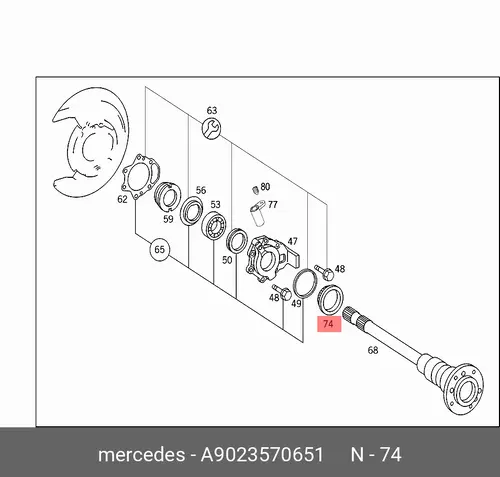 Датчик ABS MB 902 357 06 51