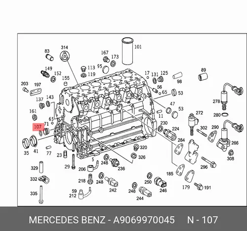 уплотнительное кольцо! фланец промежуточный\MB Actros, Axor 906 997 00 45