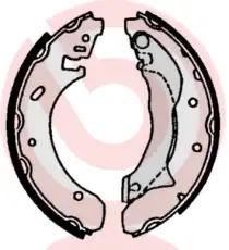 Тормозные колодки барабанные BREMBO S 24 524