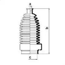 пыльник рулев. рейки VW 83920 SPIDAN