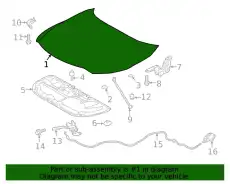 HOOD SUB-ASSY 53301-48200 TOYOTA / LEXUS