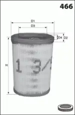 Фильтр воздушный MECAFILTER EL3728