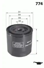 Фильтр масляный MECAFILTER ELH4170