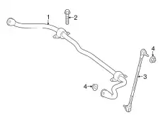 Stabilizer Bar ! \14>19 MB CLA 250 2.0L L4 246 320 34 11 64