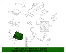 Компрессор пневмоподвески 4E0616007C VAG