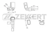 Датчик ABS ZEKKERT SE-6026
