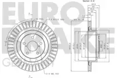 Тормозной диск 5815204414 EUROBRAKE