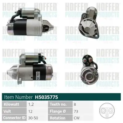 Стартер HOFFER H5035775