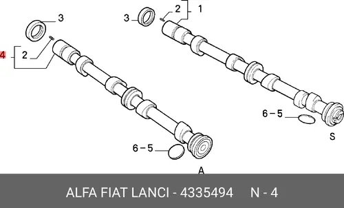 Распредвал FIAT 4335494