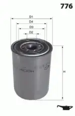 Фильтр масляный MECAFILTER ELH4146