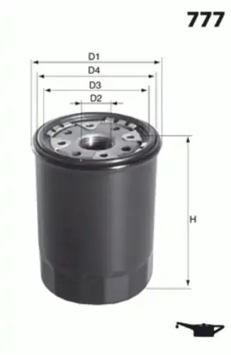 Фильтр масляный MECAFILTER ELH4270