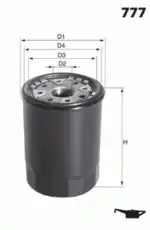 Фильтр масляный MECAFILTER ELH4184
