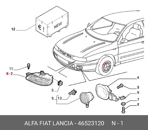 Фара FIAT 46523120