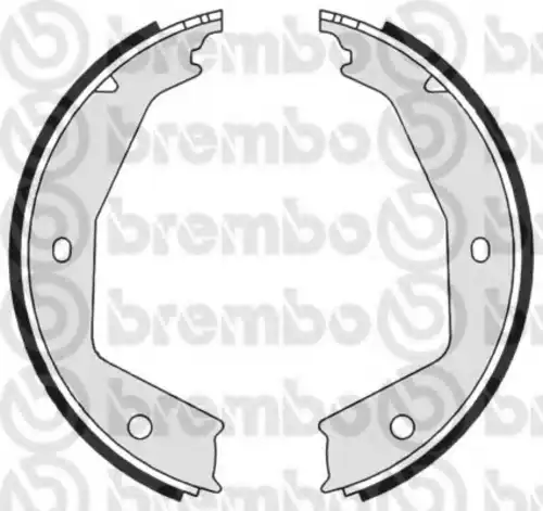 Тормозные колодки барабанные BREMBO S 23 554