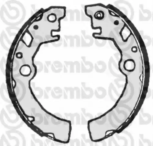 Тормозные колодки барабанные BREMBO S 79 519