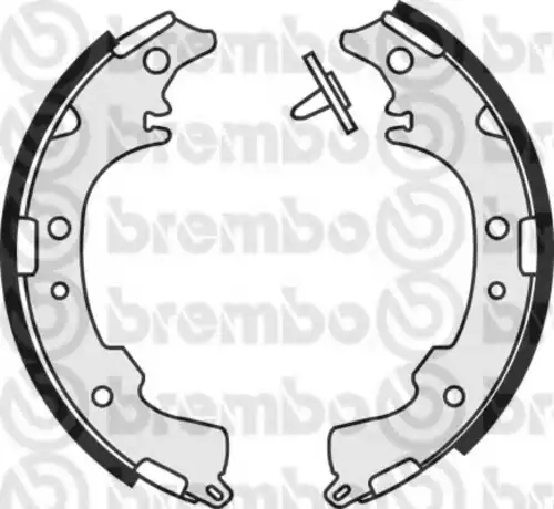 Тормозные колодки барабанные задняя ось BREMBO S 83 540